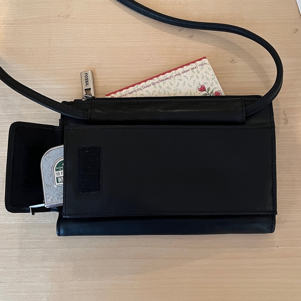 Fossil Black Leather Crossbody Bag - Picture 14 of 14